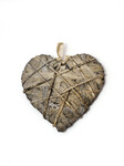 Wrapped heart, grey, 3.5 x 26 x 26 cm | Ego Dekor