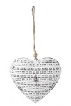 Heart curtain, white, V|Ego Dekor