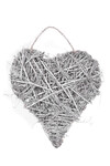 Wicker heart, LED, 5 x 56 x 53 cm | Ego Dekor