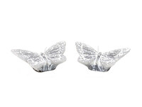 Świeca BUTTERFLY szara, 9 x 6 x 2,5 cm, pudełko kpl. 2 szt.|Ego Dekor