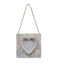 Heart photo frame, white-blue|Ego Dekor