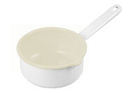 Enamel saucepan creamy white | Ego Dekor