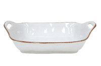 Baking dish, 40x27cm, SARDEGNA, white|Casafina