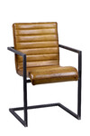 Armchair leather + metal, BRETAGNE, 55x86x58|Ego Dekor