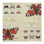 Napkins 17x17 cm, with colorful print Butterflies, 20 pcs in 1 package.|Esschert Design