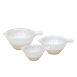 Measuring cups Fattoria, white/natural, S3 (SALE)|Casafina