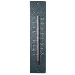 Termometr „ŚWIAT POGODY”, łupkowy, prostokątny, 10 x 0,5 x 45 cm|Esschert Design