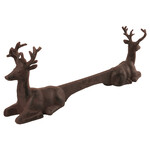 Shoe scraper with deer, black cast iron|Esschert Design