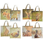 ED Shopping bag with forest animals FOREST, 40x40cm, fox/doe/pheasant/duck (no. 1-4)|Esschert Design