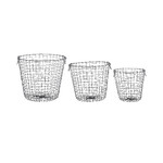 Wire box with handles, round, set of 3 | Esschert Design