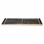 Wooden doormat with plastic bristles, natural, 58 x 38 x 3 cm|Esschert Design