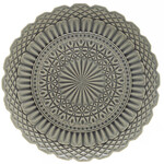 Serving plate|tray 39cm, CRISTAL, gray (SALE)|Costa Nova