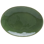 Oval tray, 40x29cm, FONTANA, green|Casafina