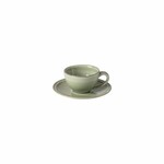 Coffee cup with saucer 0.09L, FRISO, green|Sage green (SALE)|Costa Nova