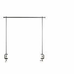 WINDOW DRESSING console table, with clamp, h. 112cm|Esschert Design