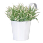 Metal hanging planter SIMPLY, 1.8L, white|Esschert Design