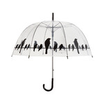 Transparent umbrella with birds|Esschert Design