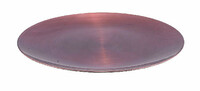 Plastic plate, ruby/black, dia. 33cm|Ego Decor