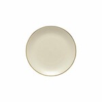 Dessert plate 21 cm, AUGUSTA, Natural-gold (SALE)|Costa Nova