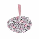 Sphere with glitter Wild berries, pink, 12x12x12cm, pc|Ego Dekor