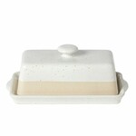 Butter container with lid 19x11x8cm FATTORIA, white|Casafina
