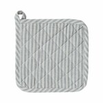 Pot mat, 20 x 20 cm, dark grey|stripe|Ego Dekor