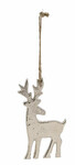 Zasłona w kształcie jelenia, srebrna, 12x7x0,5cm (WYPRZEDAŻ)|Ego Dekor