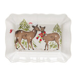 Mísa zapékací 36x26cm, DEER FRIENDS, bílá (DOPRODEJ)|Casafina