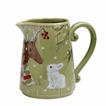 Pitcher 1.9L, DEER FRIENDS, green|Casafina