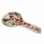 Spoon holder|bowl 23x11cm, DEER FRIENDS, white|Linen (SALE)|Casafina