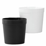 Window flower pot WINDOW DRESSING, black/white, diameter 12 cm, gift packaging|Esschert Design