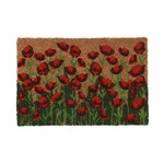 DOP Coconut mat Poppy field, 60x40x1.5cm|Esschert Design