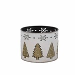 Tree candlestick, white, 8.5x11x8.5cm, pc|Ego Dekor