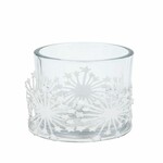 Candlestick Snowflake, white, 8.5x10x8.5cm, pc|Ego Dekor