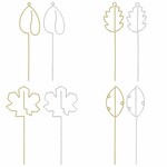 Podpora pro vysoké květiny LEAF, 38cm, balení obsahuje 8 kusů!|Esschert Design