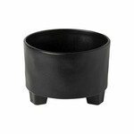 Bowl on legs 22cm|3.2L, RIVIERA, black|Sable noir|Costa Nova