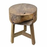Krzesło z drewna tekowego, średnica 50x40cm | Van Der Leeden 1915