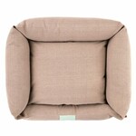 Dog bed with edge 70x60x20cm, DOG COCOON, sand|Van Baal