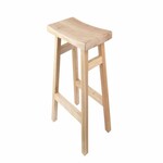 Bar chair WOO, natural, TEAK, 42X28x54cm (SALE)|Van Der Leeden 1915