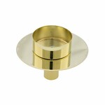 VZ 2021 Candlestick for a bottle, for a round tealight, gold, 7.5x6.5cm|Ego Dekor