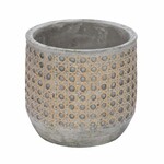 Rattan Deco flower pot cover, brown/grey, 12x12x10cm (SALE)|Ego Dekor