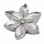 Flower decoration, silver, 16x16x4cm (SALE)|Ego Dekor