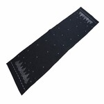 Table runner with trees, fabric, dark gray and silver, 40x150cm (SALE)|Ego Dekor