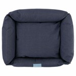 Dog bed with edge 60x40x18cm, COCOON CANVAS, Navy|Van Baal