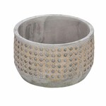 Rattan Deco flower pot cover, brown/grey, 20.5x20.5x11.5 cm (SALE)|Ego Dekor