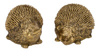 Hedgehog decoration, golden, V, package contains 2 pieces! (SALE)|Ego Decor