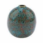 Blue Sand vase, ceramic, blue/brown, 12x12x19.8cm (SALE)|Ego Dekor