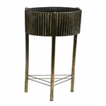 Flower pot stand Fly, metal, gold/antique, 21.5x21.5x90.5c (SALE)|Ego Dekor