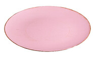 Plastic plate, pink, diameter 40x2cm (SALE)|Ego Dekor