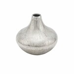 Vase dia. 7.5 cm, silver, dia. 7.5x6.5cm (SALE)|Ego Decor